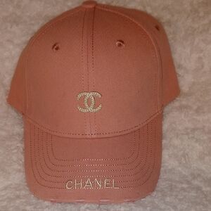 CHANEL Pink Cap with  Logo
